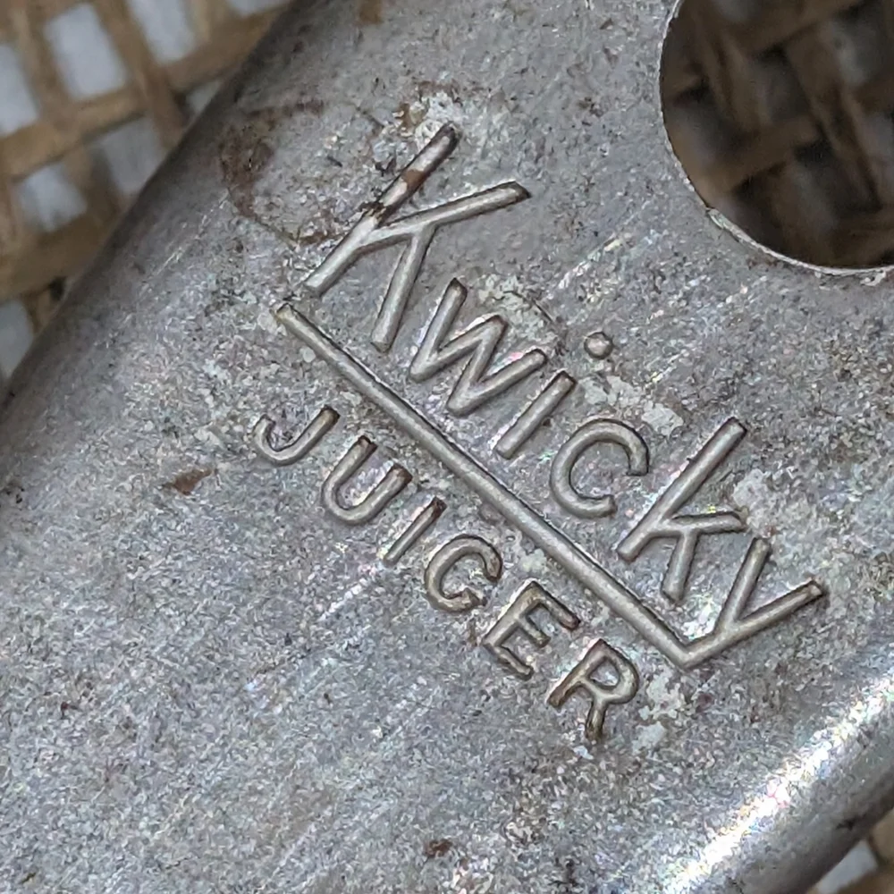 Vintage Kwicky Juicer, Metal Citrus Reamer with Handle, Chicago, IL